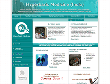 Tablet Screenshot of hyperbaricindia.com